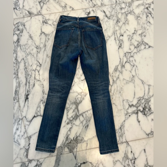 High Rise Blue Distressed Jeans - Picture 3 of 3